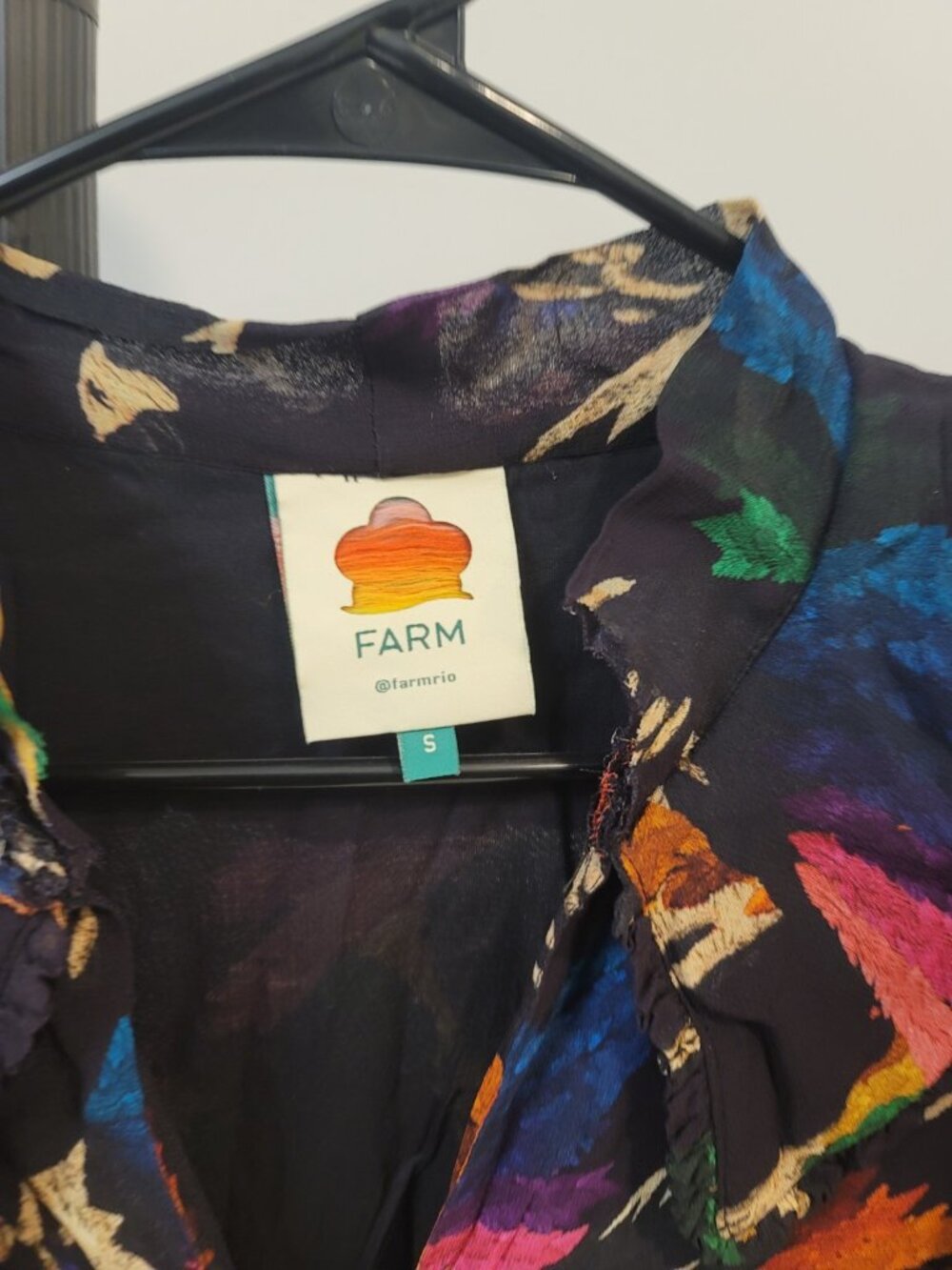 Farm Rio Womens Macaws Flight Longer Dress Size Small - Picture 3 of 8